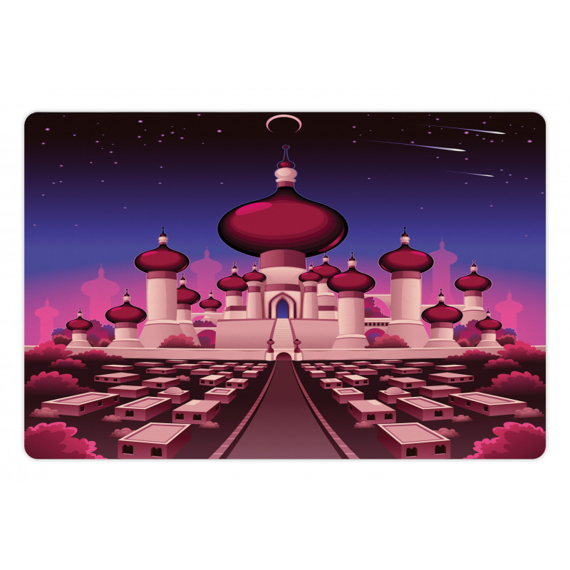 Castle at Night Pet Mat