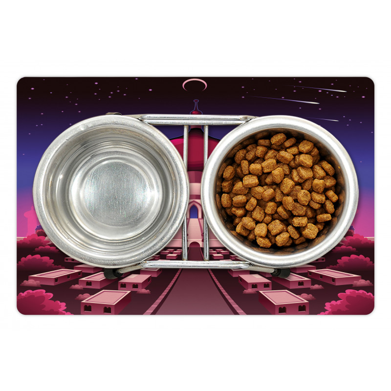 Castle at Night Pet Mat