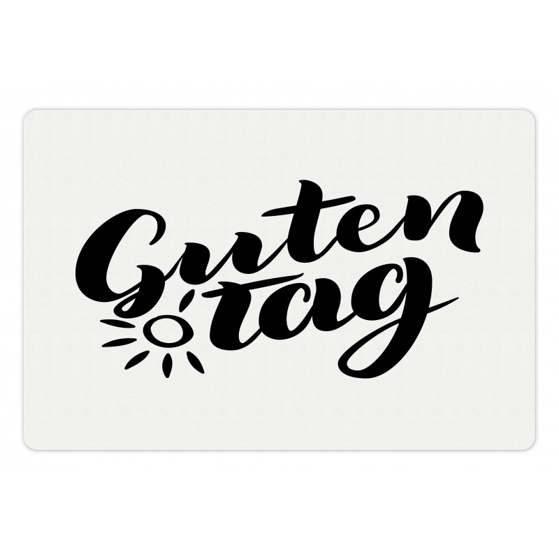 Hand Lettering Guten Tag Pet Mat