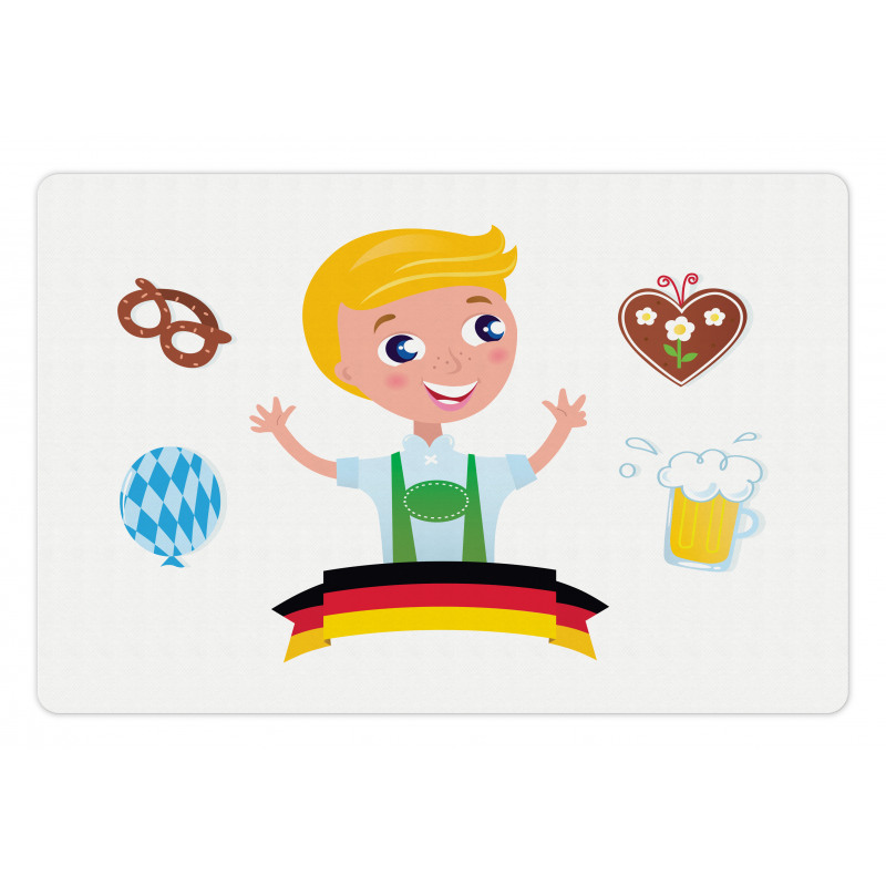 Bavarian Boy Oktoberfest Pet Mat