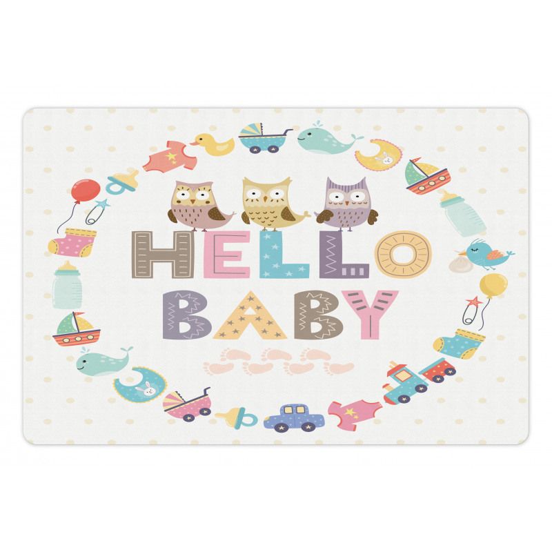 Hello Baby Owls Pet Mat