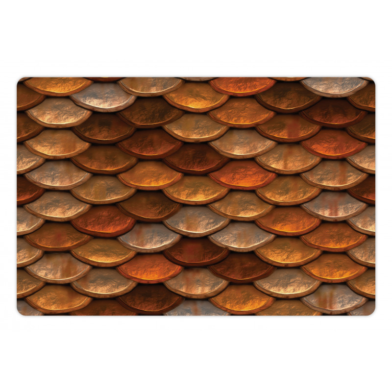 Medieval Scale Pattern Pet Mat