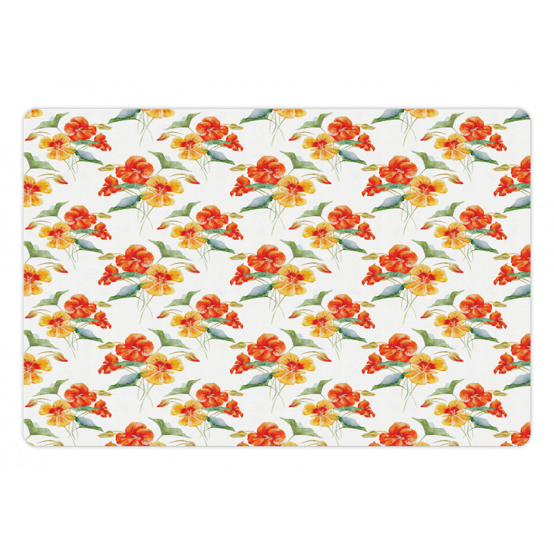 Nasturtium Flowers Pet Mat