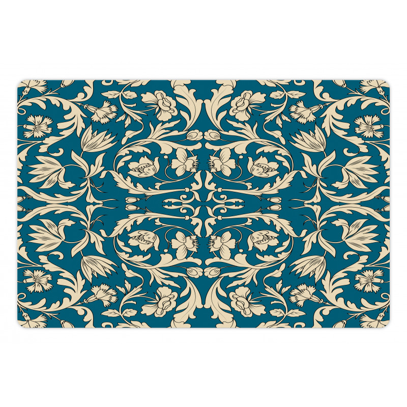 Oriental Antique Scroll Pet Mat