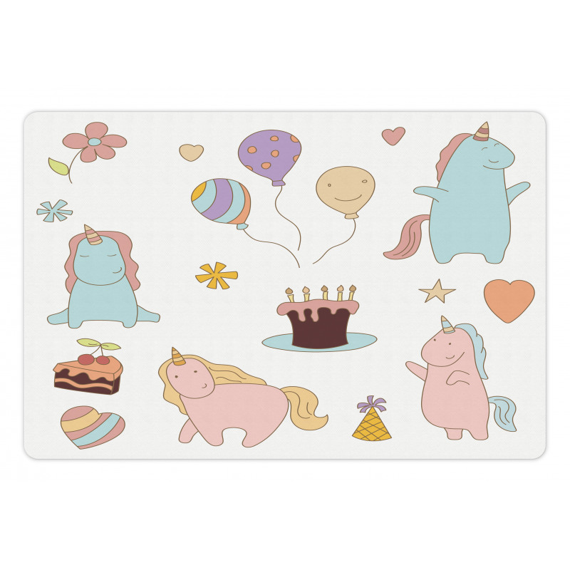 Birthday Animals Pet Mat