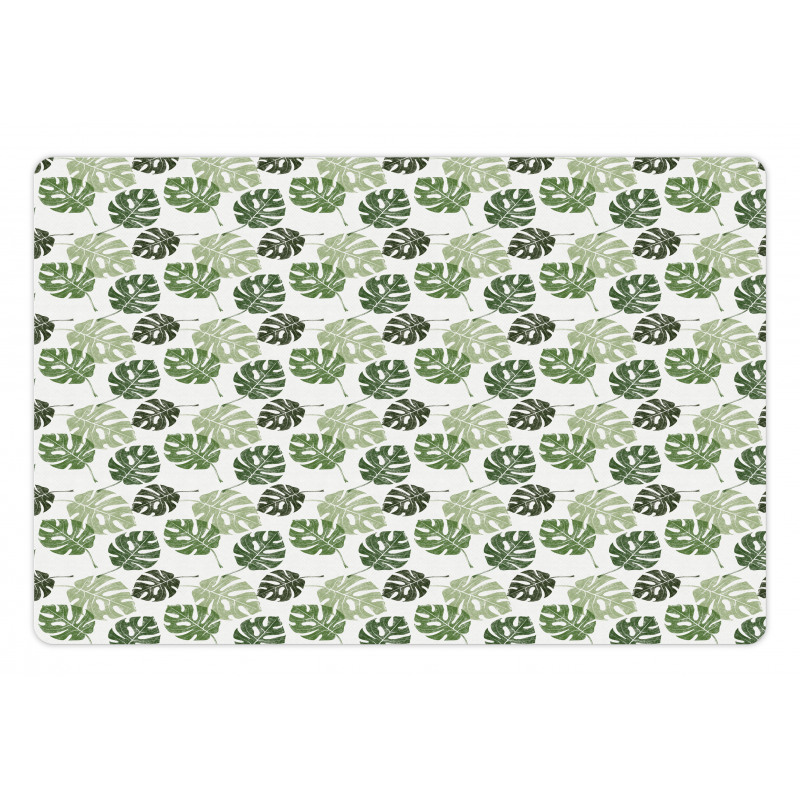 Tropical Jungle Leaves Pet Mat