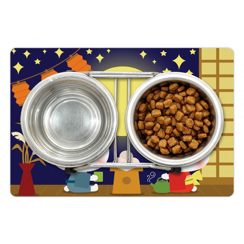 Tsukimi Festival Bunnies Pet Mat