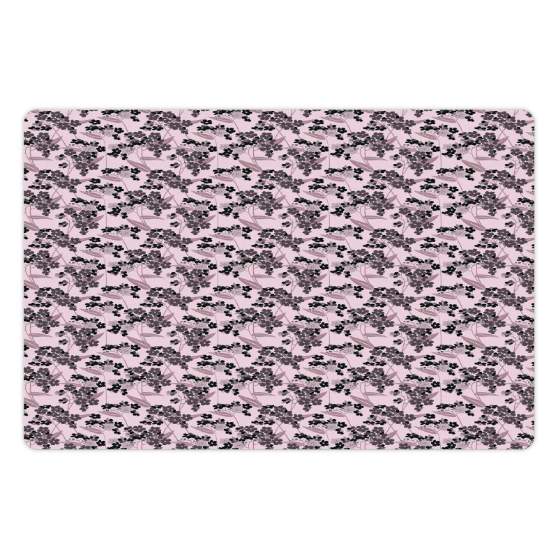 Abstract Forget Me Not Pet Mat
