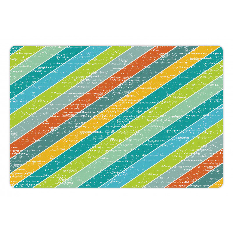 Diagonal Strips Pet Mat