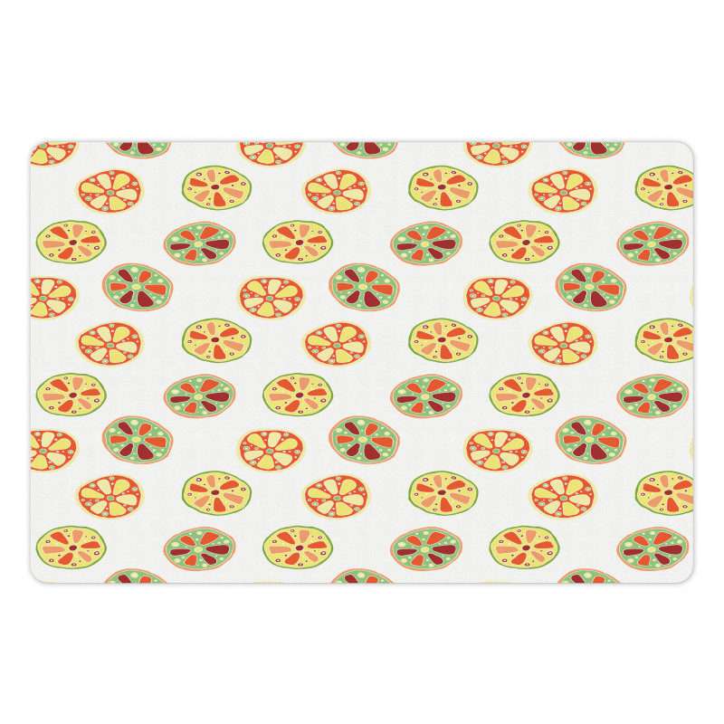 Grapefruits and Lemons Pet Mat