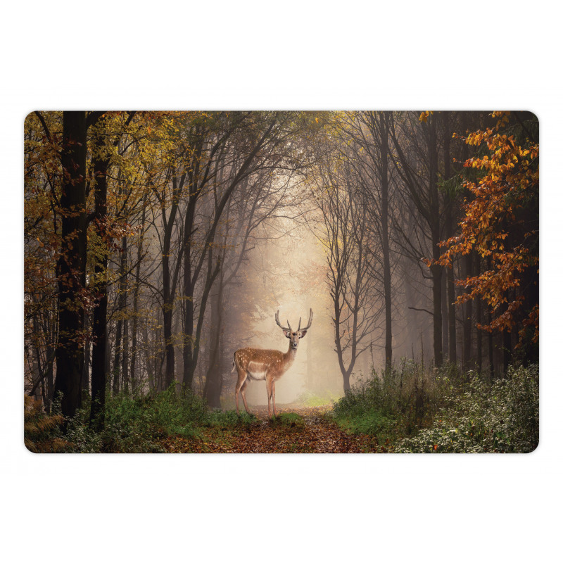 Deer Mystical Forest Pet Mat