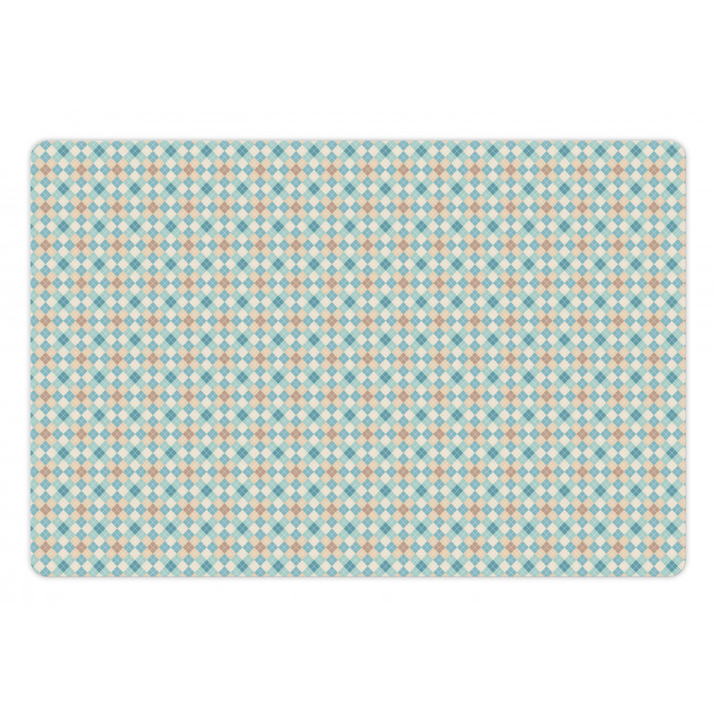 Pastel Rhombus Retro Pet Mat