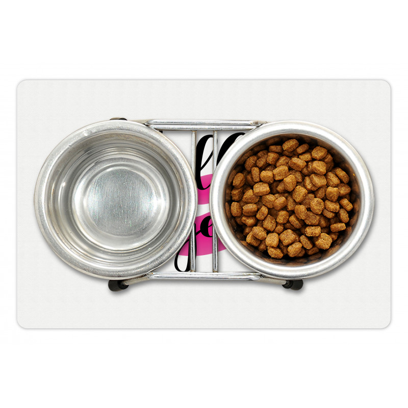 Pink Lipstick Pet Mat