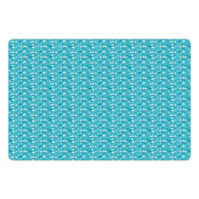 Turtles and Sea Horses Pet Mat