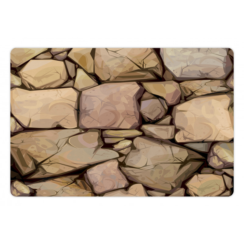 Cottage Stone Wall Pet Mat