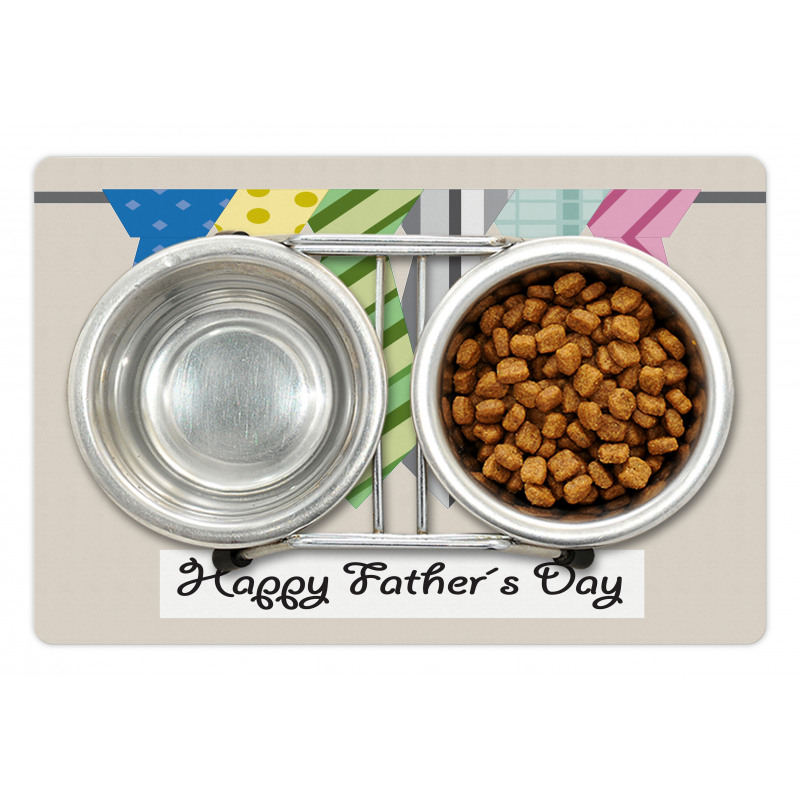 Colorful Dad Ties Theme Pet Mat