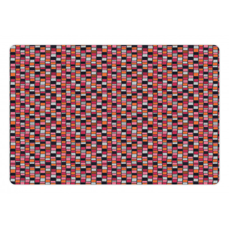 Patchwork Bricks Pet Mat