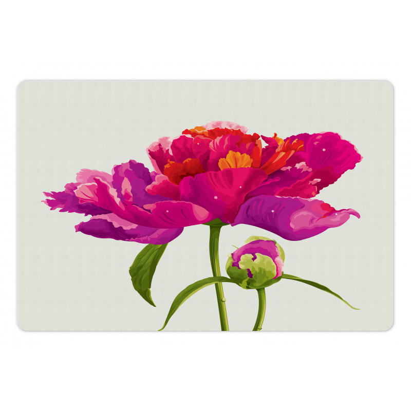 Flower and Vibrant Petals Pet Mat