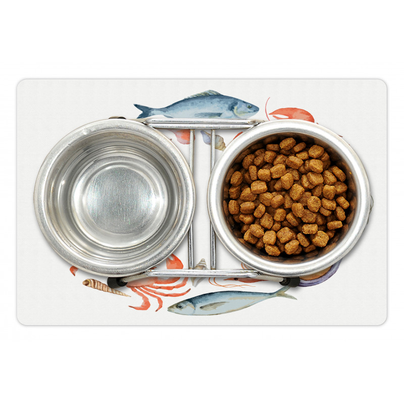 Aquarelle Tasty Seafood Pet Mat