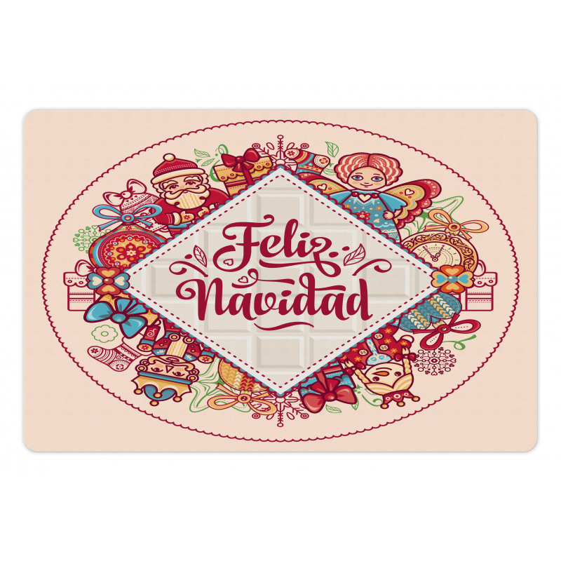 Feliz Navidad Christmas Pet Mat