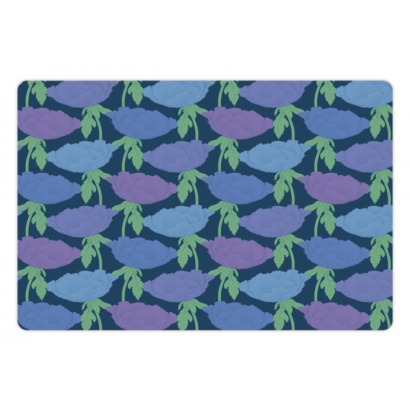 Tree Peony Stem Leaves Pet Mat