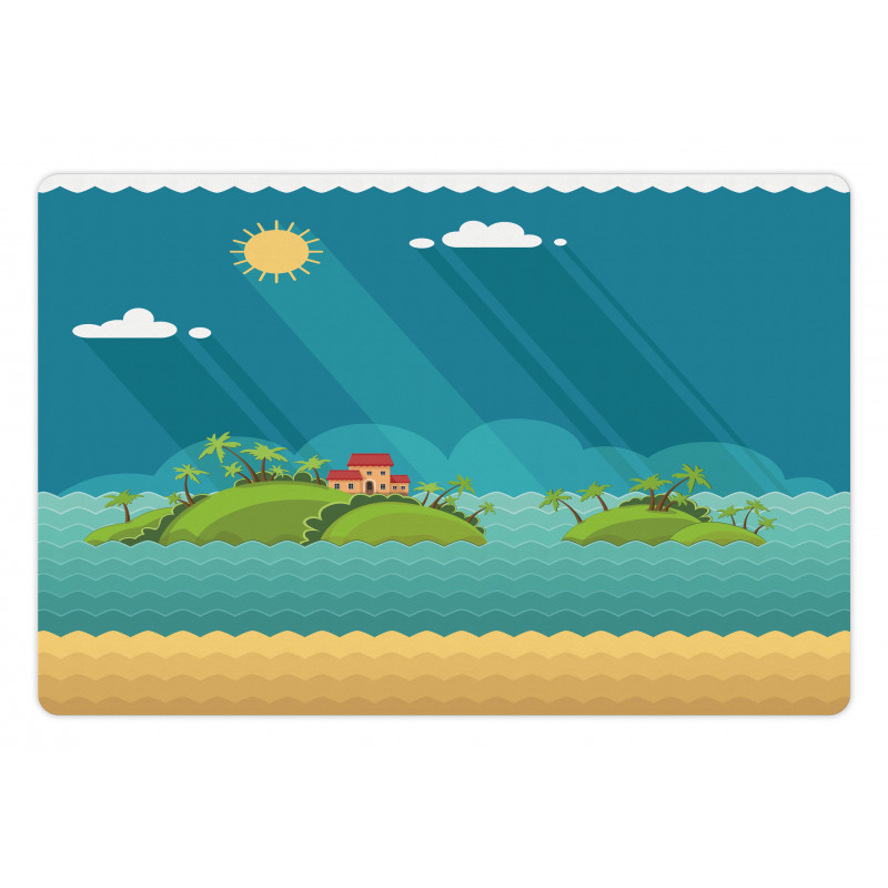 Tropical Islands Ocean Pet Mat