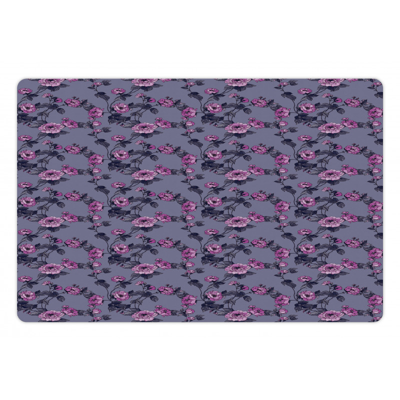 Nostalgic Garden Theme Pet Mat