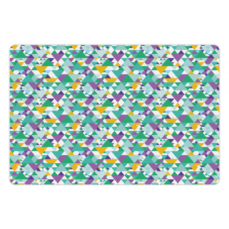 Triangles Mardi Grass Pet Mat