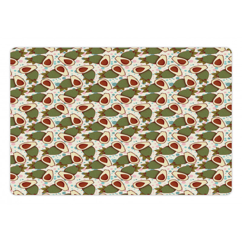 Mexican Fruit Motif Pet Mat