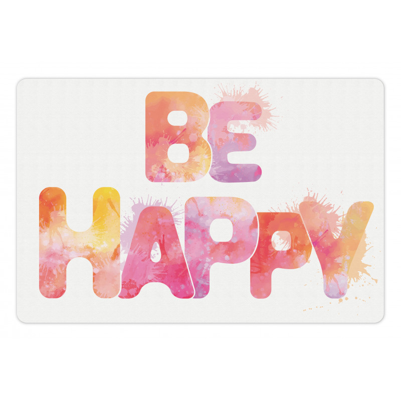 Watercolor Inscription Art Pet Mat