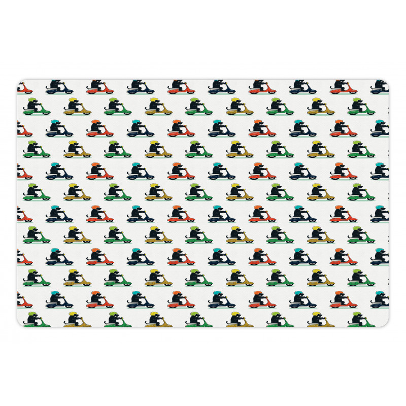 Funky Scottish Terriers Pet Mat