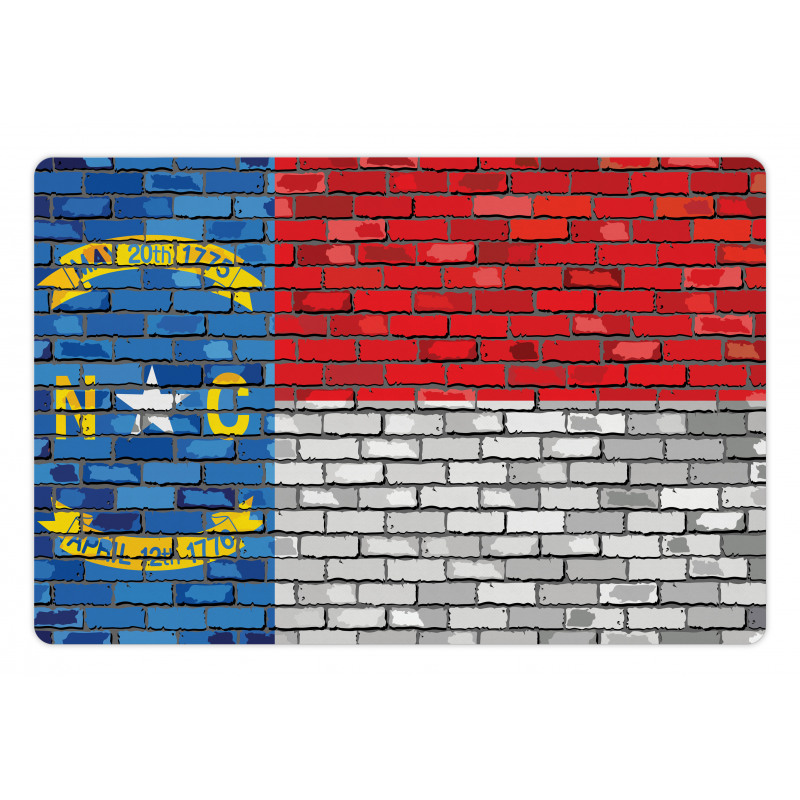 North Carolina Brick Wall Pet Mat