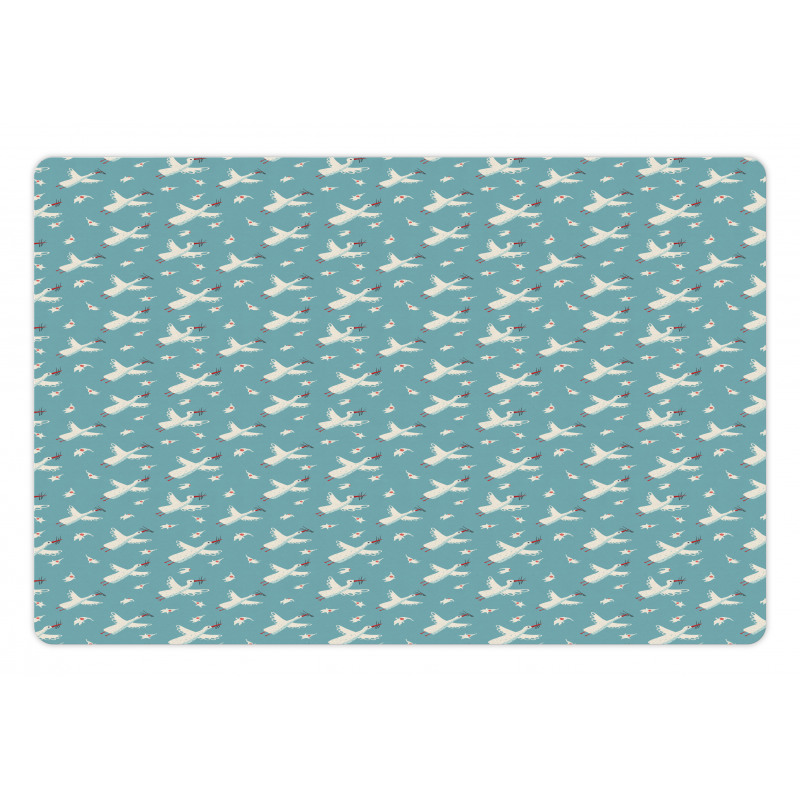 Flying Storks Babies Pet Mat