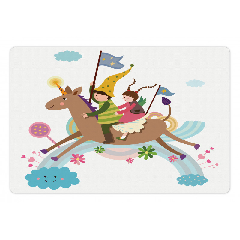 Fairy Cartoon Composition Pet Mat