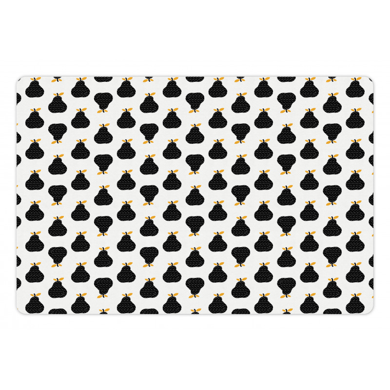 Abstract Silhouette Pattern Pet Mat