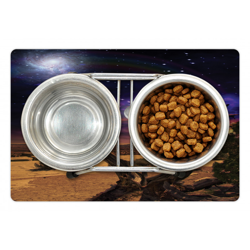 Desert Night Nebula Stars Pet Mat