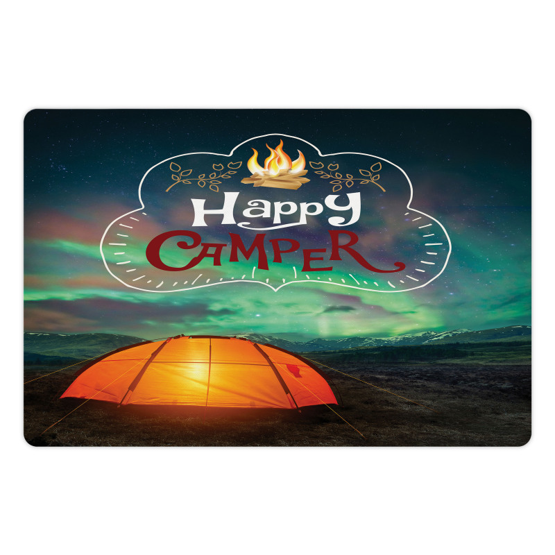 Aurora Borealis Tent Pet Mat