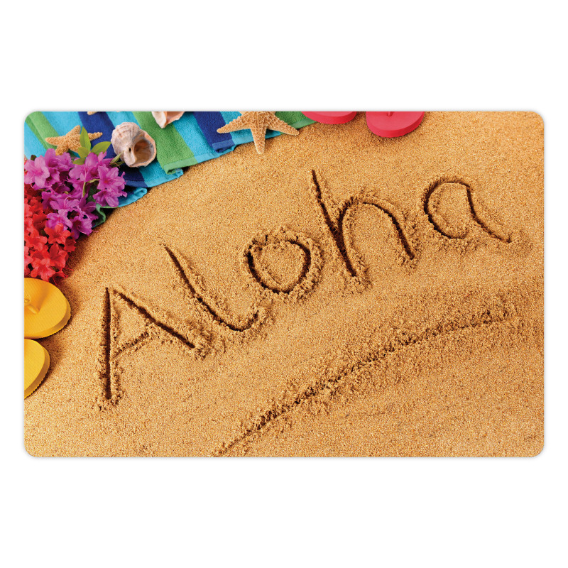 Summer Holiday Season Theme Pet Mat