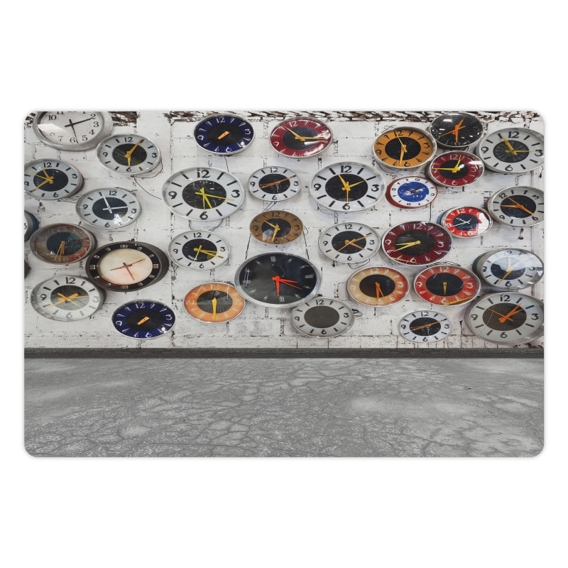 Several Wall Watches Photo Pet Mat