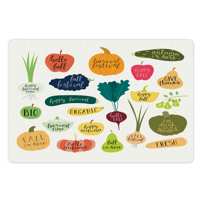 Plant Fruit Vegetable Slogan Pet Mat