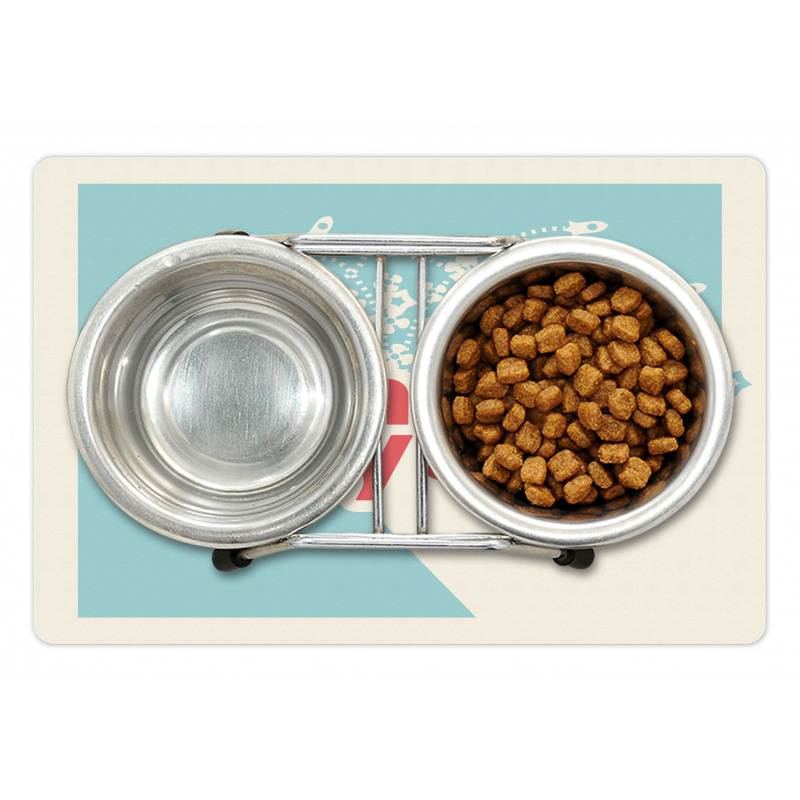 Tiny Stars and Rocket Pet Mat