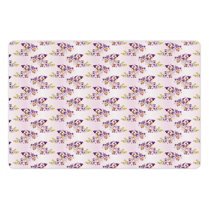 Oriental Flowers Ombre Pet Mat