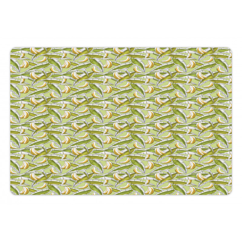 Tropical Fruit with Leaves Pet Mat