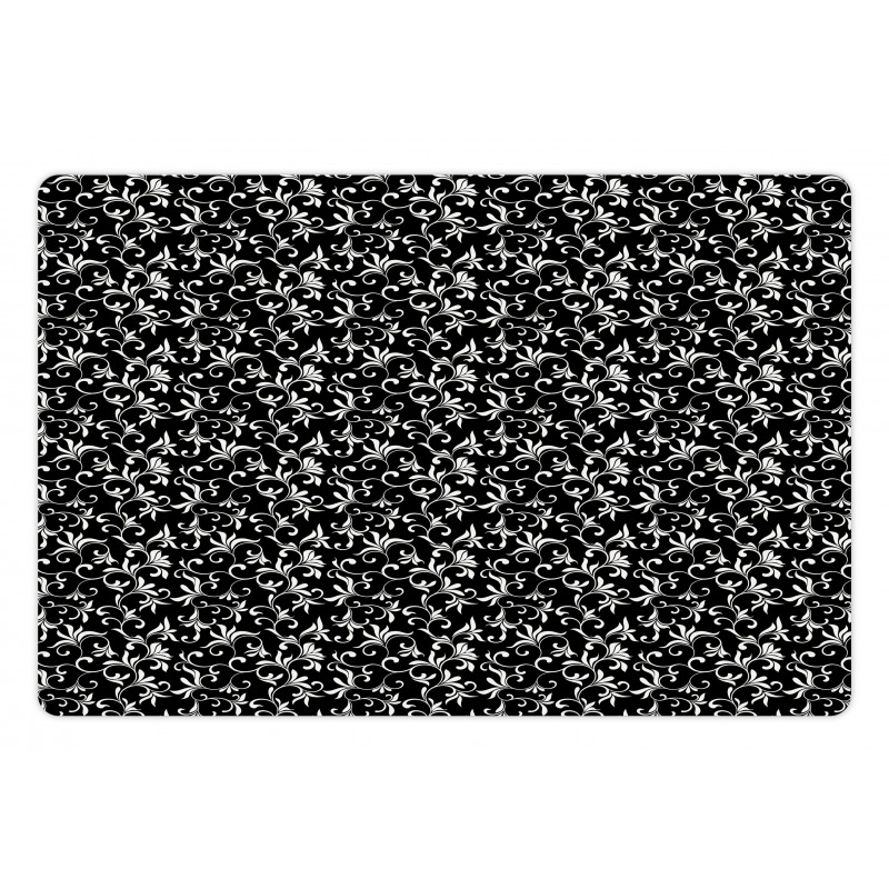 Swirls Leaves Foliage Pet Mat