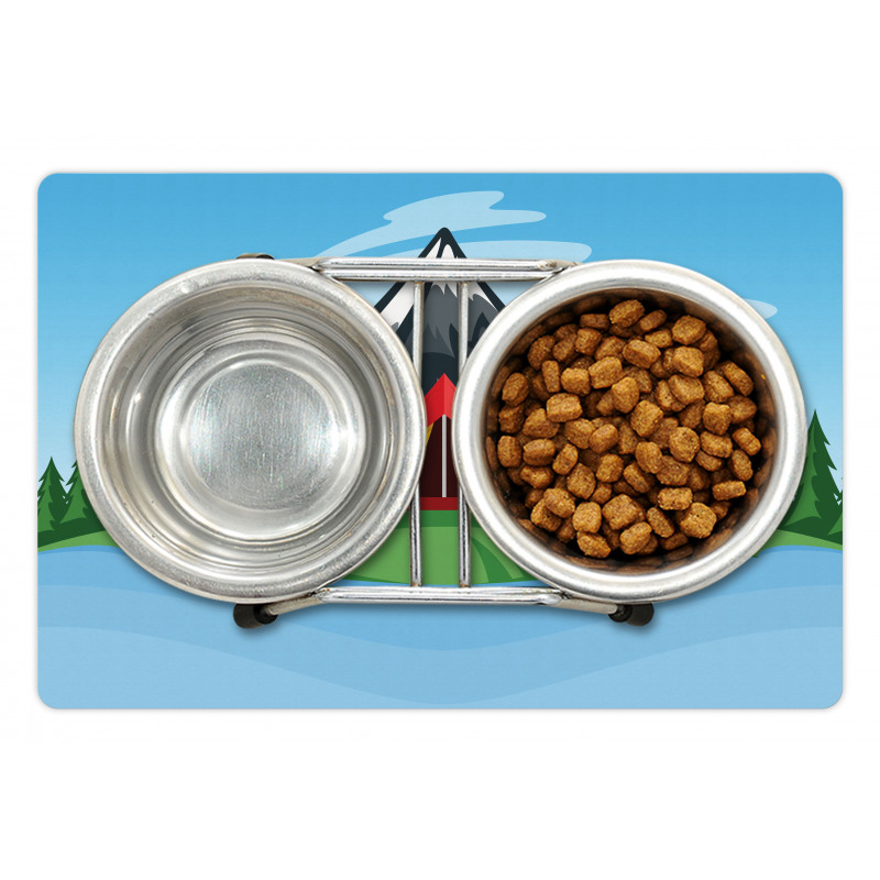 Camping Cartoon Pet Mat