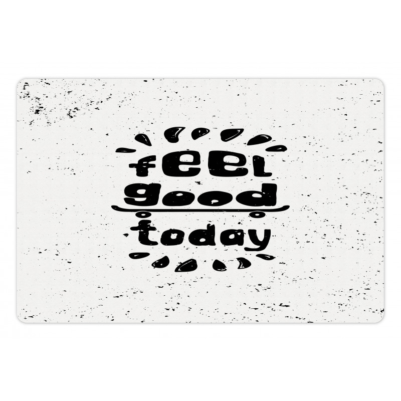 Grunge Words Skateboard Pet Mat