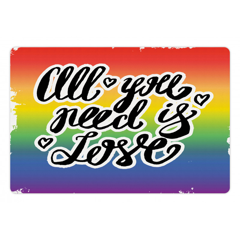 Pride Slogan Pet Mat