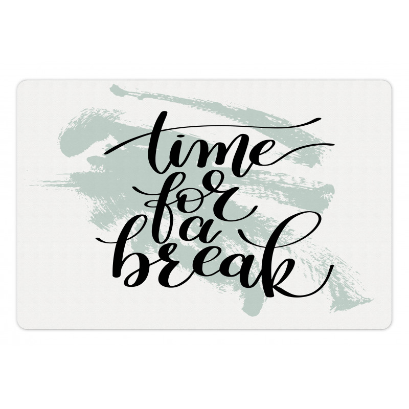 Time for a Break Brush Art Pet Mat