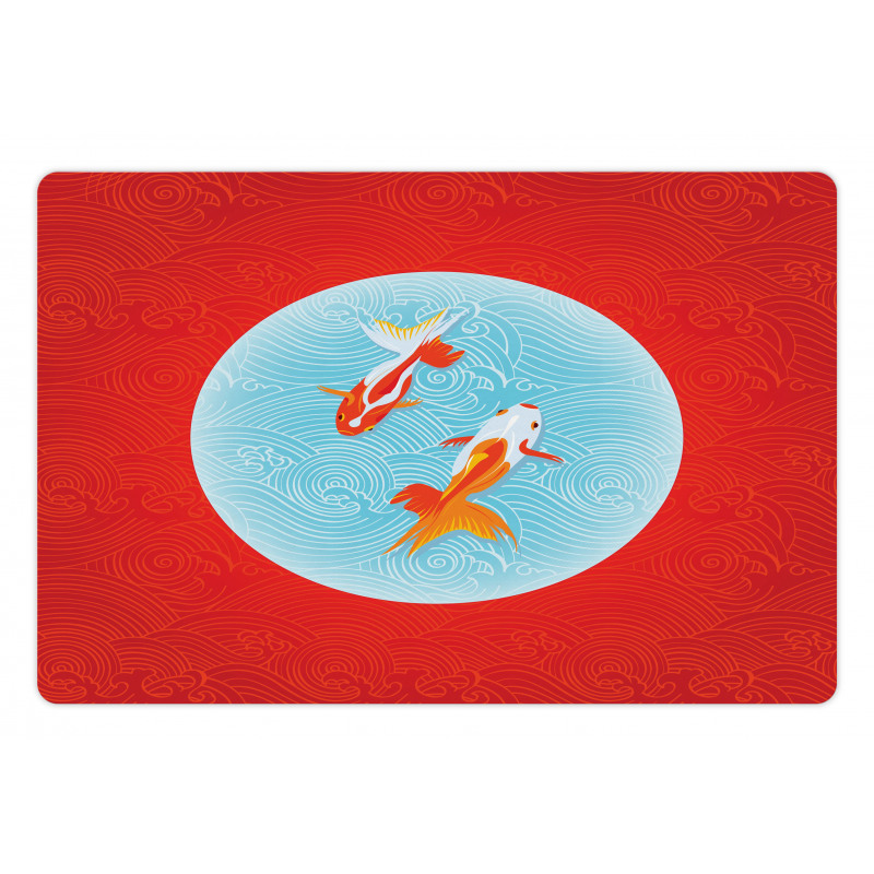 Pair of Fishes Japanese Pet Mat