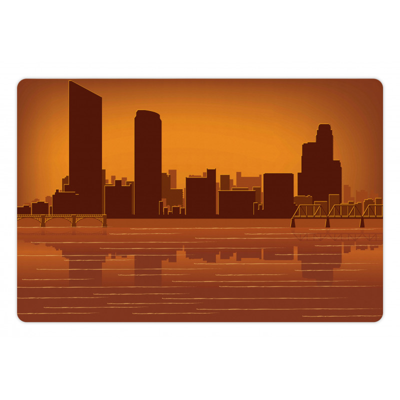 Skyline and Reflection Pet Mat